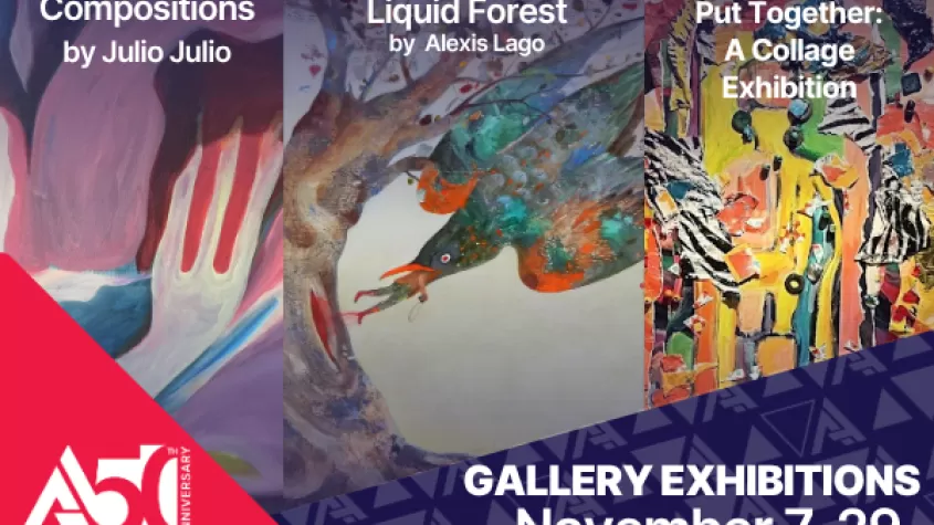 Graphic of three paintings 